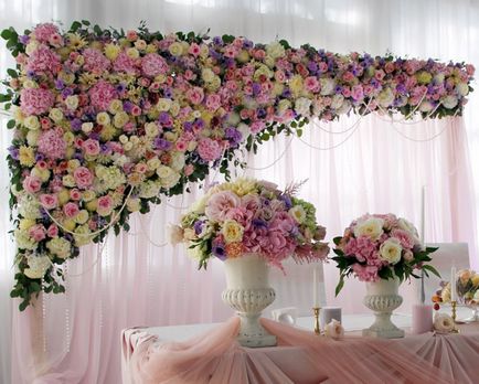 Decorarea sălii și decorarea nunții cu flori din Sankt Petersburg! Irina spiranskaya