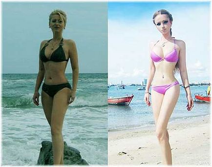 Valeria Lukyanova - chirurgie plastică, fotografie înainte și după chirurgia plastică