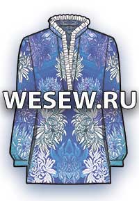 Форма блузки з рюшами pattern blouses with ruffles
