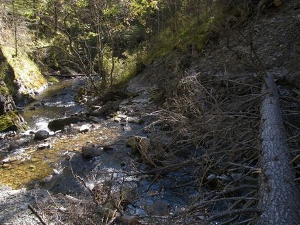 Cascade pe râul Shinok - este un mirage blând, salt dublu și girafă