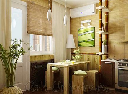 Bamboo în interior - eco-prietenie cu originalitate