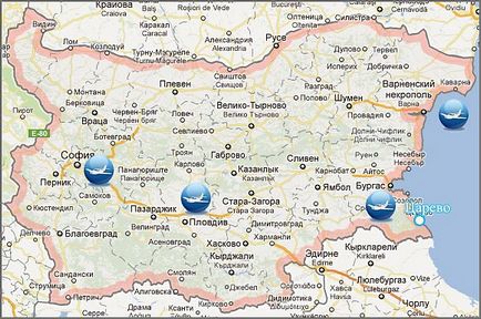 Tzarevo pe harta Bulgariei, cum să ajungeți la Tsarevo