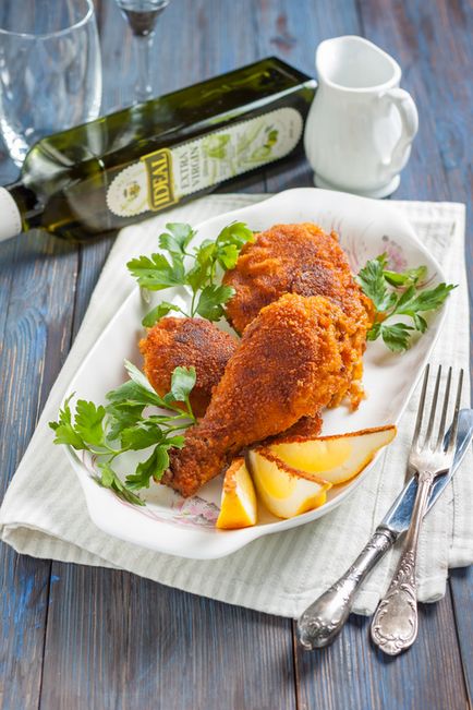 Курча по-віденськи (backhendl) рецепт з фотографіями