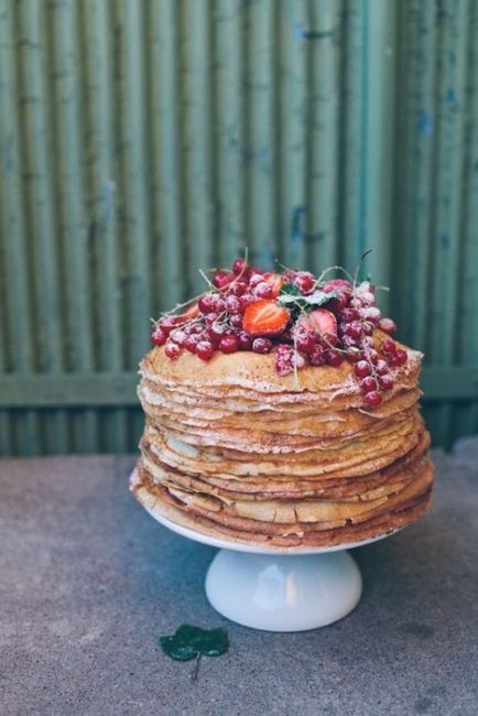 Gust de casă de tort de nuntă de pancake