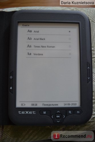 Електронна книга texet tb-416 - «відмінна читалка texet tb-416», відгуки покупців