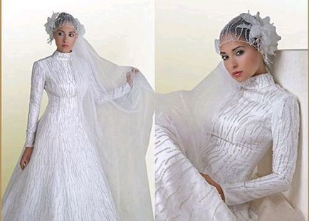 Fotók a menyasszonyi ruha az arab menyasszony