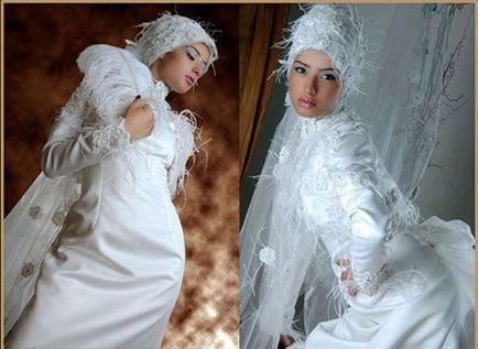 Fotók a menyasszonyi ruha az arab menyasszony