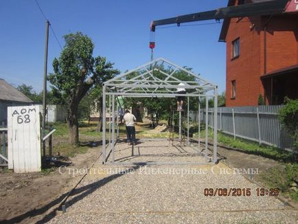 Garaje din panouri sandwich, prefabricate din metal prefabricate - constructie si vanzare