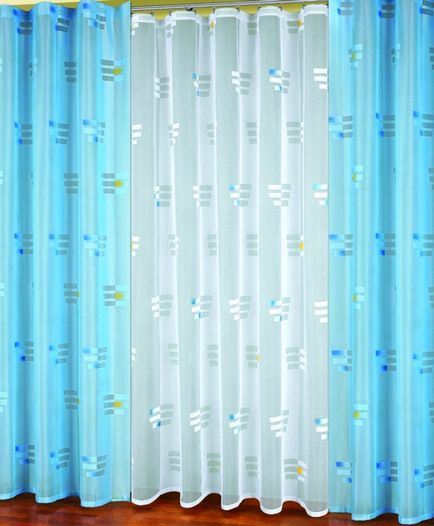 Блакитні штори - огляд кращих ідей дизайну блакитних штор на 80 фото