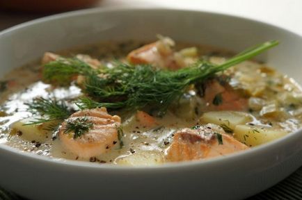 Gătit supă de pește finlandeză cu rețete de cremă