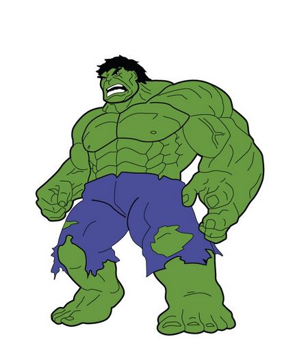 Cum de a desena un hulk de la un desen animat