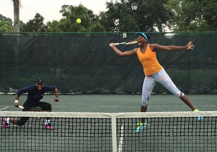 Cum a pierdut în greutate Serena Williams în 2016, o fotografie a unui jucător de tenis