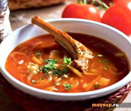 Як приготувати пряний суп харчо з бараниною і рисом