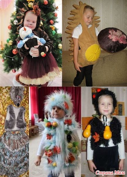 Cum să-ți faci propriile mâini costume arici, veveriță, iepuras pentru un băiat și o fată (idei, fotografii, machiaj