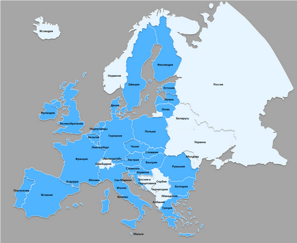 Карта Європи