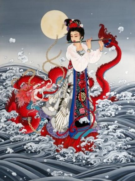 Китайський живопис чарівні картини на шовку