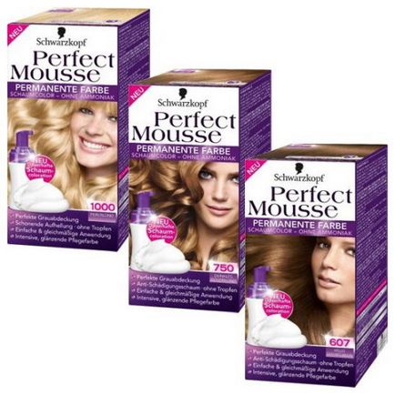 Фарба мус для волосся schwarzkopf perfect mousse палітра