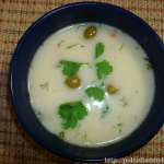 Курячий суп з сиром і оливками