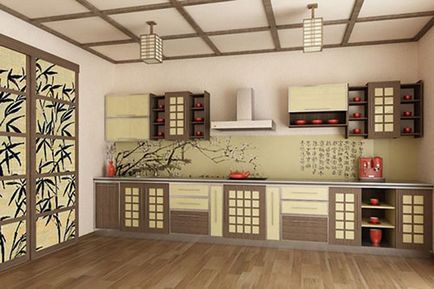 Bucătărie în stil oriental (51 pics) cum să faceți un design de interior japonez cu propriile mâini, ce