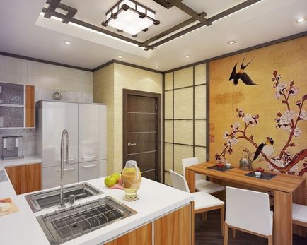 Кухня в ориенталски стил (51 снимки) как да проектирате японски интериор със собствените си ръце, това, което