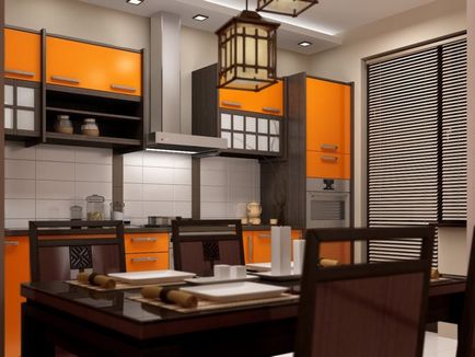 Bucătărie în stil oriental - elegantă și gustoasă! (45 imagini)
