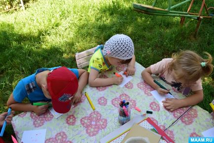 Майстер-клас «гірлянда з прапорців, стрічок та кульок для оформлення ділянки дитячого саду»