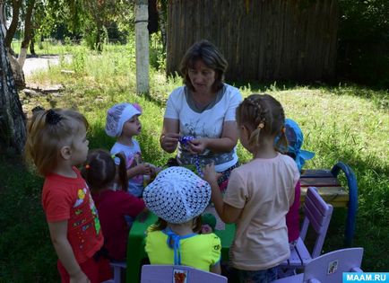 Майстер-клас «гірлянда з прапорців, стрічок та кульок для оформлення ділянки дитячого саду»