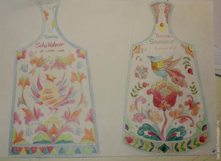 Mesterkurzus Severodvinsk festett vágódeszka - Fair Masters - kézzel készített, kézzel készített