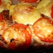 М'ясна запіканка з картоплею і помідорами рецепт з фотографіями