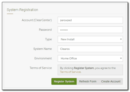 Configurarea comunității clearos