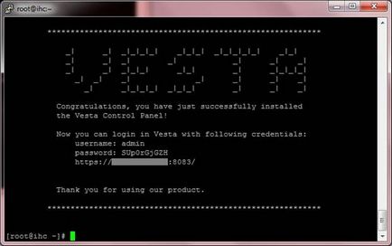 Configurarea vps-urilor de la zero, cu un vesta gratuit de gazduire a panoului de control pe primulvds