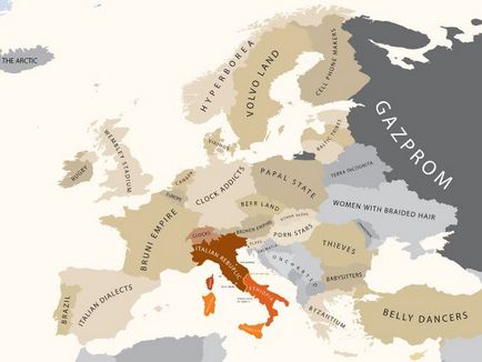Незвичайні і креативні карти європи
