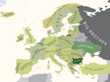 Hărți neobișnuite și creative ale Europei