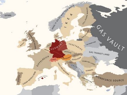 Hărți neobișnuite și creative ale Europei