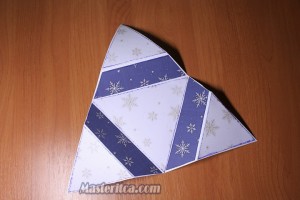 Karácsonyi kártya csillag (az alapja a képeslap)
