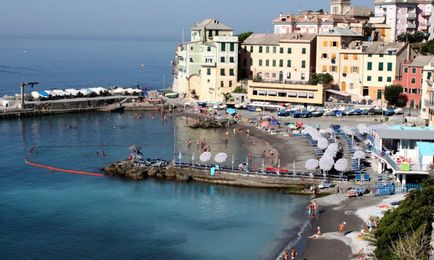 Tengerparti üdülés Genova legjobb strandok és szállodák a tengerparton