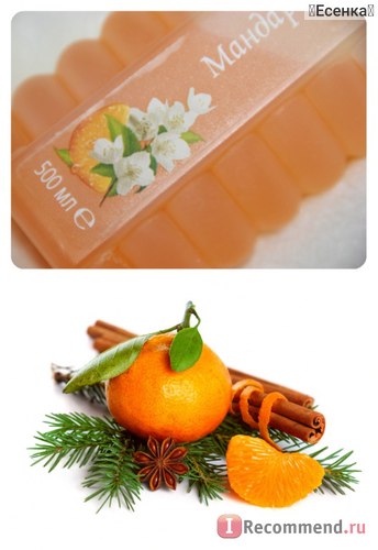 Spumă pentru o baie de mandarine și iasomie - 