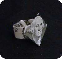 Inel de origami din video de sistem de bani