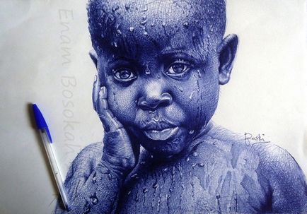 Aproape ca imaginile desenelor cu un stilou (desene cu pixul artistului) Aproape ca pozele cu un pix