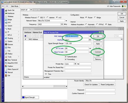 Configurarea simplă a stației de bază mikrotik