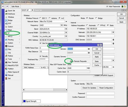 Configurarea simplă a stației de bază mikrotik