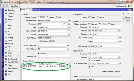Configurarea simplă a stației de bază mikrotik