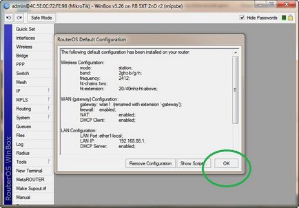 Configurarea simplă a stației de bază mikrotik
