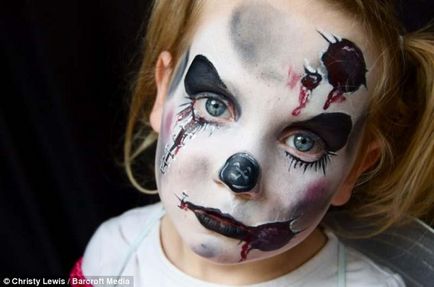 Лякаючий бодіарт на обличчях улюблених дітей - новини в фотографіях