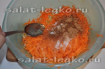 Saláta csirke aprólék sárgarépa - recept fotókkal