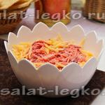 Saláta csirke aprólék sárgarépa - recept fotókkal