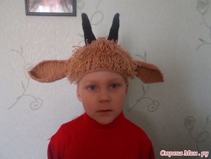 хлапе вратовръзка шапка - плетене на една кука коза със собствените си ръце Online Magazine