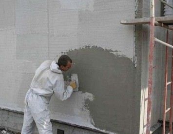 Штукатурка бетонних стенінструкція як штукатурити своїми руками, чим краще, ціна, фото - легке