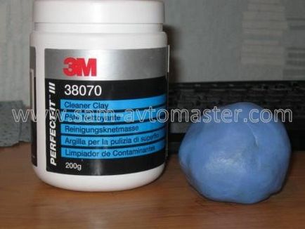 Синя глина для підготовки до полірування