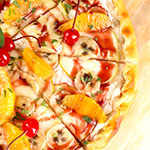 Солодка піца з фруктами рецепти фото